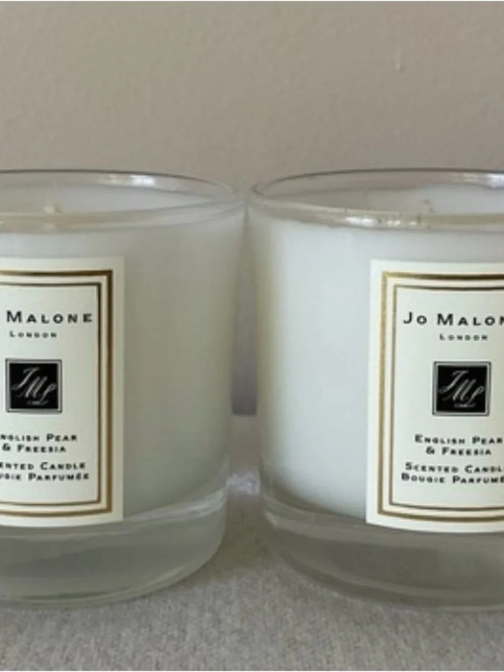 Jo Malone Bundle  White Glass Scented Candle Pair - English Pear & Freesia